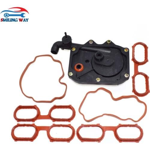 SMILING WAY# Intake Engine Manifold Cover Gasket Seals & PCV Crankcase Vent Valve For BMW 530i 540i 740i 740iL 840Ci X5 Z8