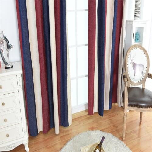 Modern Elegant Multi Color Stripe Curtains Window Drapes for Living Room Bedroom Quality Sheer Curtain Home Decor 100*250cm