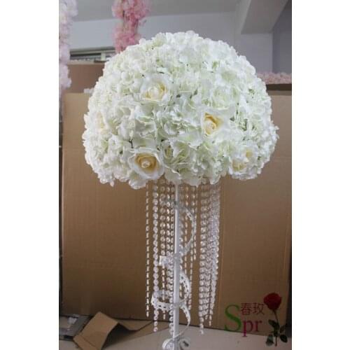 SPR new arrival 2pcs/lot 50cm dia. wedding table centerpieces flower ball stage road lead flower decoration Free shipping