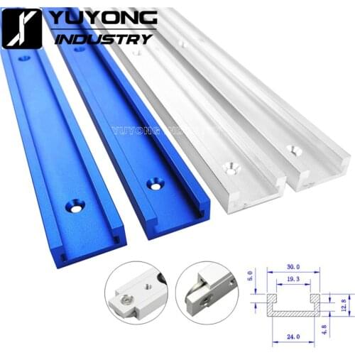 Aluminium Alloy T-track Slot Miter Track Jig Fixture Saw Table Chute for Router Table Bandsaws Woodworking DIY Tools Type-30