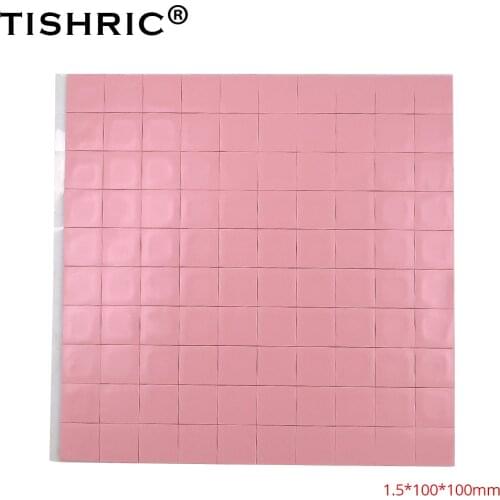 TISHRIC 2018 Red For Fan PC computer heat sink Cooling Cooler CPU GPU Thermal Pads 1.5mm Heatsink Conductive Silicone Pad
