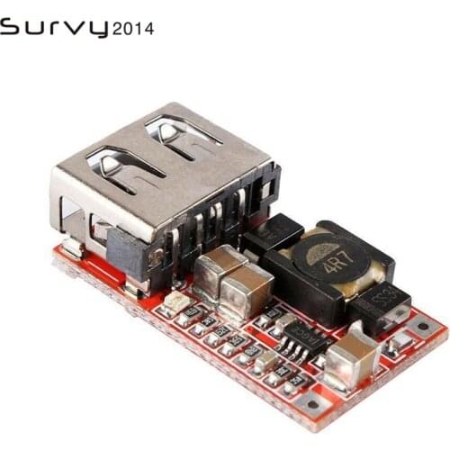 Fine 6-24V 12V/24V to 5V 3A CAR USB Charger Module DC Buck step down Converter 12v 5v power supply module good