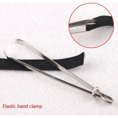 2pcs Elastic Band/Rope Wearing Threading Device Tool For Wear Rope Threading Needle Sewing Utility DIY Sewing Tool Elastic Clamp