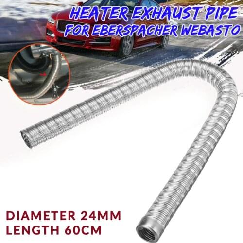 ID24mm Exhaust Pipe 24mm/0.94in 60cm Air Exhaust Pipe For Webasto Heater