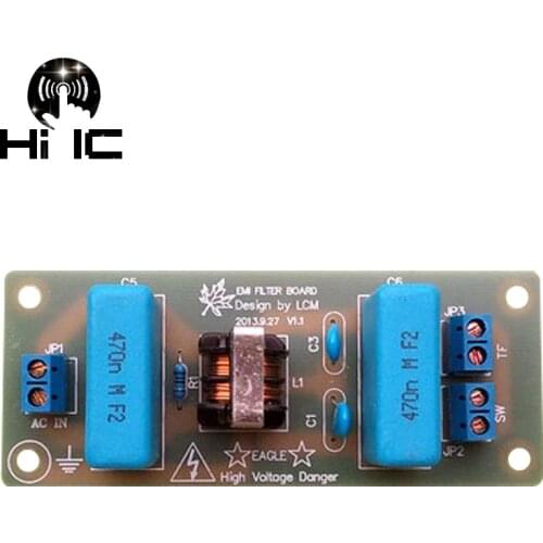 EMI 3A High Frequency Power Filter Power supply Assembled Board For DAC Amplifier Free Shipping