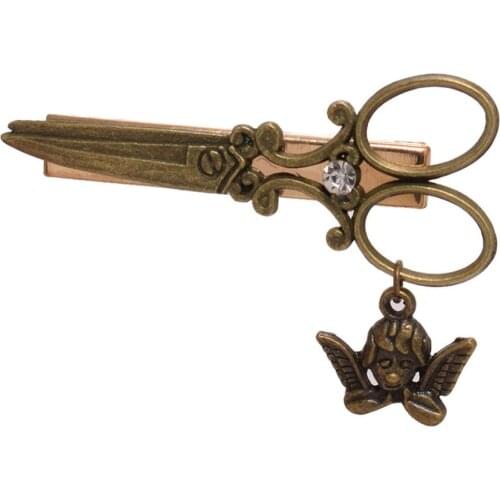 Girls Steampunk Retro Gear Scissor Hair Clip Gothic Punk Vintage Lolita Lady Headwear Hairpin hair accessories