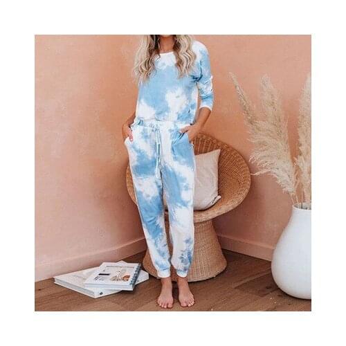 Fashion Casual Sportswear Women Set Loose Sweatshirt + Stripe Print Pants 2 Pieces Set Autumn Clothing Lady Plus Size Suit