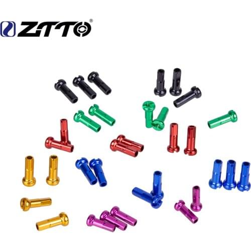 ZTTO MTB 60pcs Bicycle Spoke Nipples 2.0*14mm Aluminum Alloy Cycling Road Bike Mountain bike Wheel Nipples Multicolor