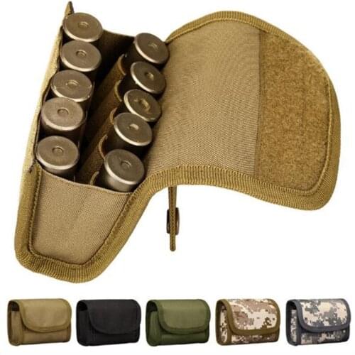 10 round Gauge Reloading Ammo Magazine Pouches Q805-15G Hunting Shooting Shells Bullet Bag Nylon Tactical Molle Pouch