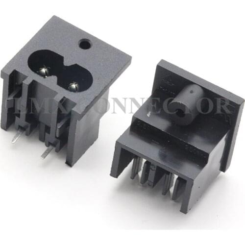 20PCS IEC320 C8 Male Plug 2.5A 250V Terminal Power Plug Inlet Socket Connector Copper AC-003