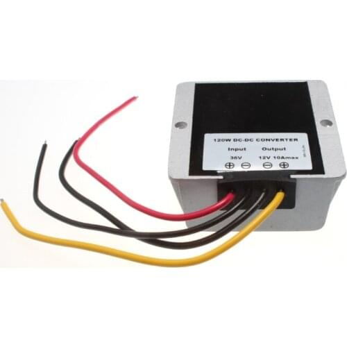 36V to 12V 10A 120W Isolated DC DC Converter 48 Volt to 12 Volt Forklift Golf Cart Voltage Reducer Step Down Power Supply
