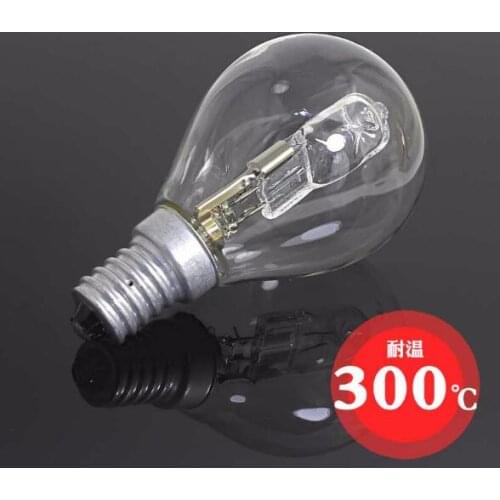 5pcs/lot E14 oven light bulb High temperature resistance 300 degrees bulb Commercial oven Warmer Oven lamp P45 220V 42W