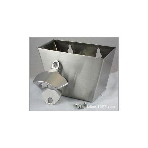 50sets/lot Wall Mounted Beer Soda Cap Bottle Opener With Catcher Box And Screws For Bar Kit