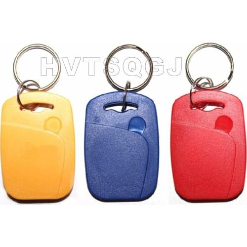 50pcs Free shipping UHF 915mhz frequency chip colorful design quality rfid keyfob