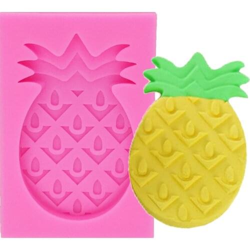 Pineapple Silicone Fondant Cake Molds fruit Chocolate Candy Biscuits Moulds DIY Summer Party Cake Decorating Baking Tools T1193