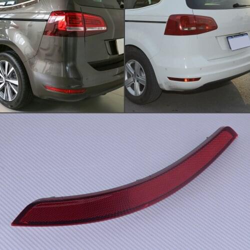 DWCX 7N0945105B Plastic Car Rear Bumper Lower Reflector Left Fit for VW Sharan 2011 2012 2013 2014 2015 2016
