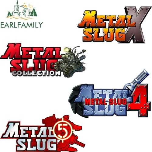 EARLFAMILY 13cm x 6.6cm for Metal Slug X Logo Car Stickers Vinyl Waterproof Scratch-proof Custom Printing Window Trunk Decal