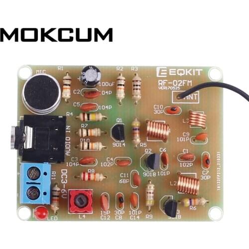 88-108MHz FM Frequency Modulation Wireless Microphone Module DIY Kits Transmitter Board Parts DC 3-6V FM Transmitter Module