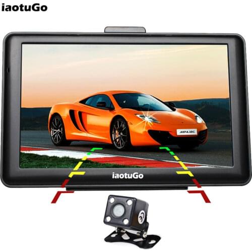 IaotuGo 7" 256M 8G HD Capacitive GPS Navigator+Rear Camera Parking Assists,800MHz Car GPS Bluetooth AVIN FM Music Game