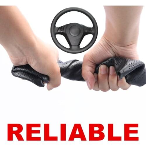 Hand Sewing Black PU Artificial Leather Car Steering Wheel Covers for Mazda 3 Axela 2004-2009 Mazda 5 Mazda 6 Atenza Mazda MPV