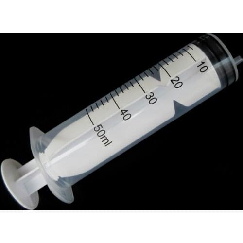 Measuring Syringe 50ml Syringe Plastic Syringe With Cover Measuring Nutrient Hydroponics Accurately Measured