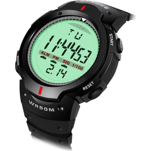 Fashion Men Outdoor Sport Luminous Week Date Alarm Digital Wrist Watch Mas-culino Fashion Mens Watch Large Dial Militarys