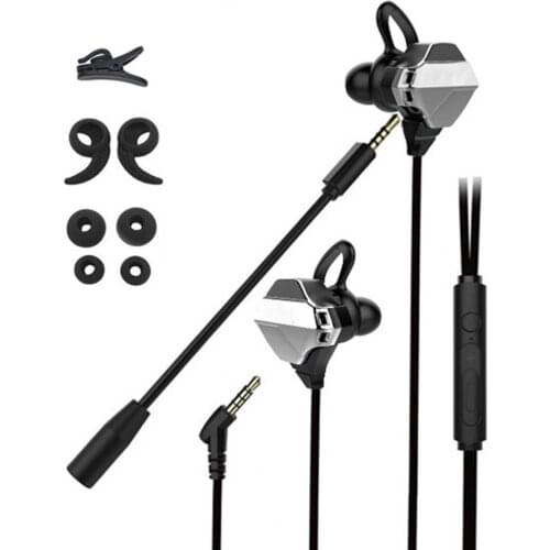 G10 Earphone Wired Stereo Sound In-line Mic Gaming Earbuds Deep Bass Earphones for Tablets PC Phone