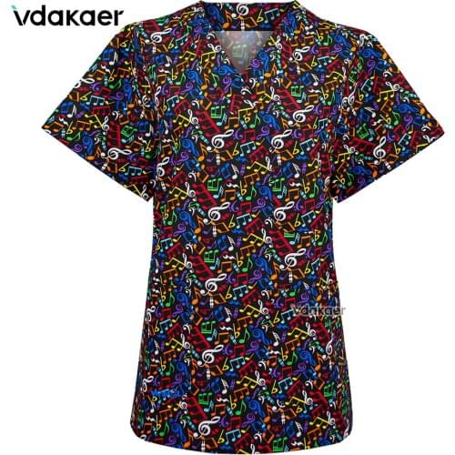 New cotton Scrubs tops Short Sleeves Unisex Nursing Scrub Suit Women Men Nurse Uniform Clothing Clinic Uniforms Hospital gown