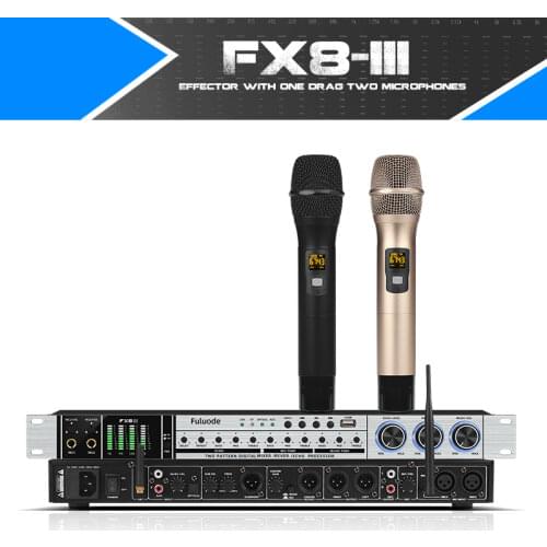 Professional meeting stage suppressor karaoke home KTV reverberation USB Bluetooth pre effect device with anti squealing