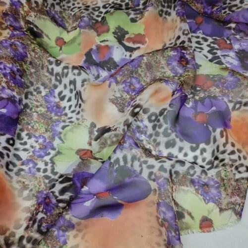 On Sale 3 Yards Flowing Thin Chiffon 30D Beach Skirt Scarf Soft DIY Fabric Printed Material