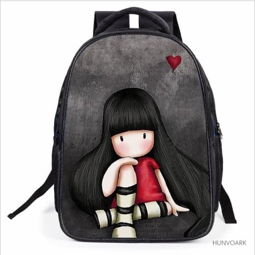 Cartoon Girl Anime illustrator Print Backpack Student School Bag Light Orthopedics Book Bag Unisex Teenagers Casual Bag Mochila