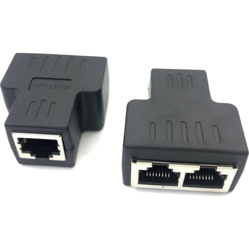 STP UTP Cat6 RJ45 8P8C Stecker Auf Dual RJ45 Splitter Netzwerk Ethernet Patchkabel Adapter AQJG