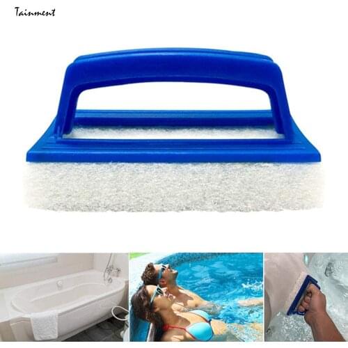Pool Brushes Spa Tub Waterline Scrubber with Handle Swimming Pools Boats Bathroom Sponge Brush Scum Line Cleaner Pool Cleaning