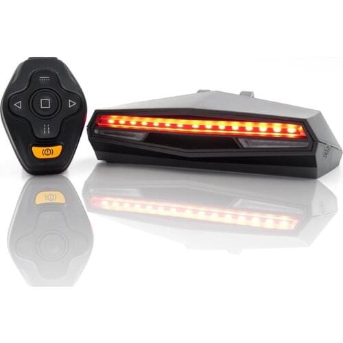 MTB Bike Turn Signals Remote Control Bicycle Direction Indicator MTB LED Rear Light USB Rechargeable Cycling Taillight with Horn