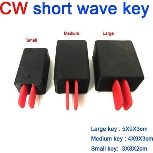 Strong magnetic version cw short wave key automatic key auto key double paddle diy kts For HAM