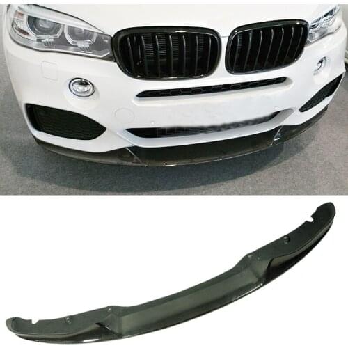 P Style Carbon fiber Front Bumper Lip Spoiler Fit For BMW F15 X5 M-Sport