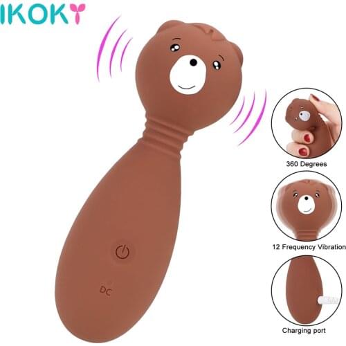 Clitoris Stimulator Vibrators for Women Dildos Tail Anal Massager Female Sex Toys Masturbator Machine Cute Bear Sextoys Sex Shop