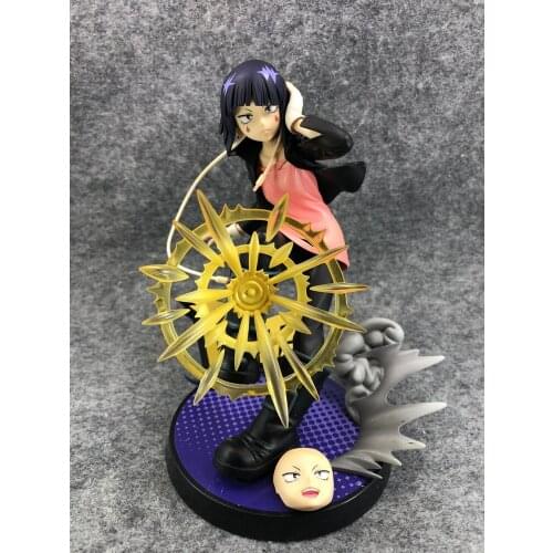 Japan anime bell fine My Hero Academia Jiro Kyoka 17cm PVC original Figure Figurine collectible in fight uniform gift toy Model