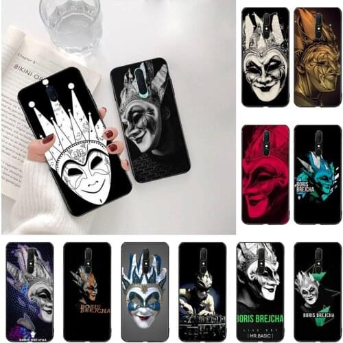 YJZFDYRM DJ Boris Brejcha Black Cell Phone Case For Oppo A5 A9 2020 A5S Reno2 z Renoace 3pro Realme5Pro