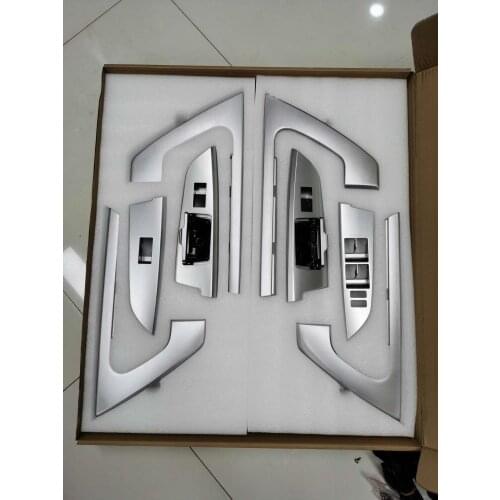 Interiors armrest trims windows lifter buttons panels ashtray for toyota land cruiser 2008-2020, 10pcs