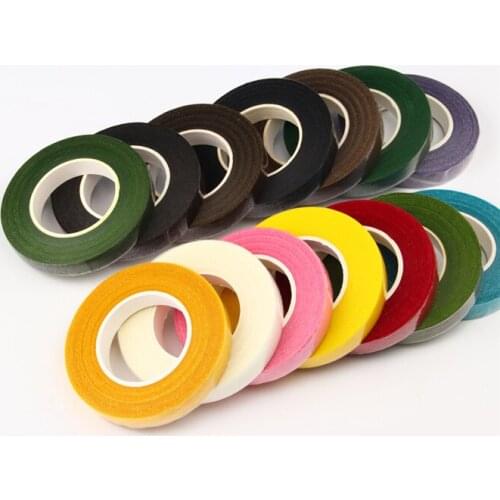 100PCS Paper Garland Tape Artificial Flower Fixed Supplies For Wedding Decoration DIY Wreath Flores Garland Supplies Tape Glue