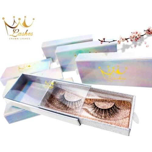 3d 6d mink eyelashes vision petanas custom box packing logo label