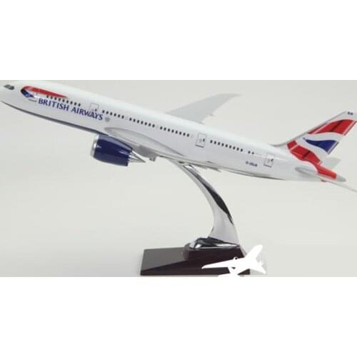 45-47CM BRITISH AIRWAYS B787 Plane Model Airplane Model Aircraft Model Diecast Resin air a380 Airplanes 1:150 Plane Toy