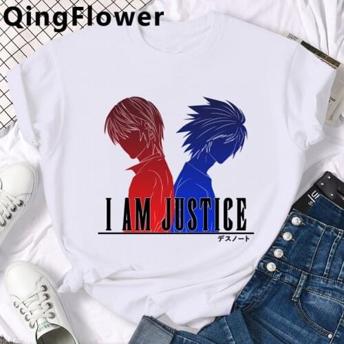 Anime Death Note Misa Amane clothes male plus size streetwear japanese harajuku casual clothes summer top harajuku kawaii