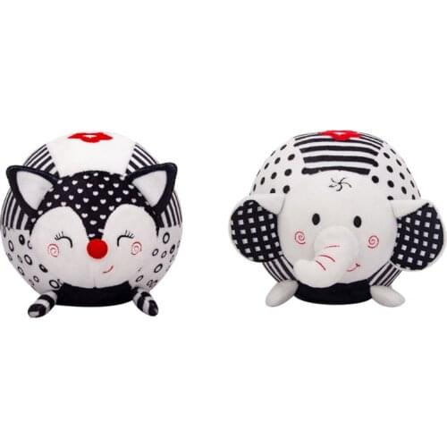 Baby Bed Animal Shaped Supplies Plush Decoration with Bell Inside Interactive Toy Infant Gift for Baby Brain Train H055