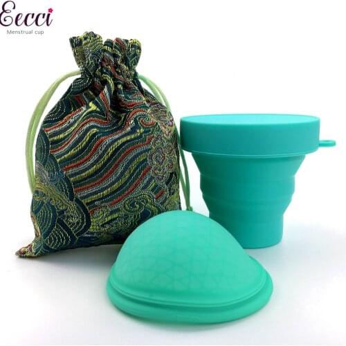 Menstrual copa Disc Flat-fit Design Menstrual Cup Extra-Thin Silicone Menstrual Disc with sterilizer Tampon/Pad Alternative
