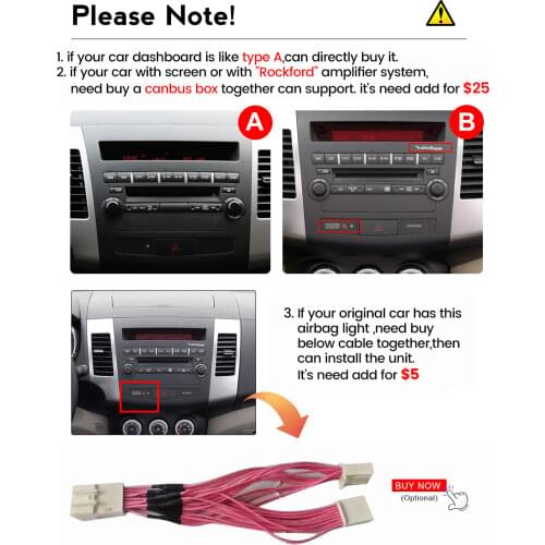 This link just for add cost option power cable For Mitsubishi Rockford
