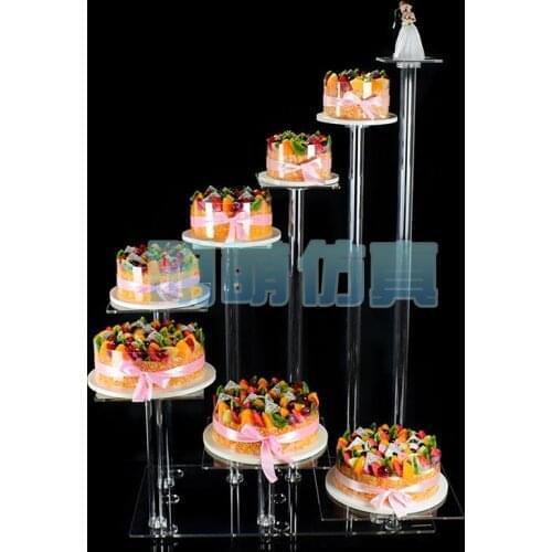 Hot 8 tiers Crystal Wedding cake Stand cupcake display Wedding Decoration Table Centerpiece