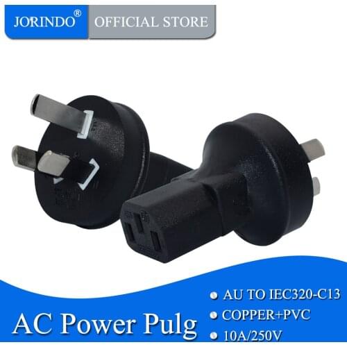 JORINDO AU TO C13,Australia 3 Pole Male IEC 320 C13 Female Ac Power Adapter, Saa To C13 Australia, New Zealand, China Plug