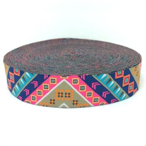 HOT!!! 2015 NEW wholesale 7/8'' 22mm Wide Chromatic geometry 3D design Woven Jacquard Ribbon dog chain accessories 10yards/lots